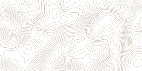  Topography and geography map grid.Abstract Contour Topographic Line Pattern in Black and White, Elevation map. Topographic background.Vector banner. © MDSOHEL