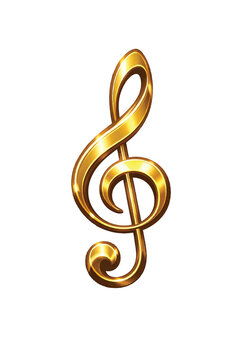 golden treble clef