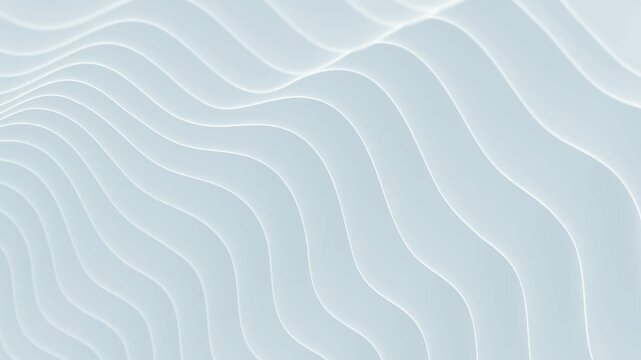 Abstract 3D Gray Wavy Pattern Background Seamless Loop Animation 60 fps