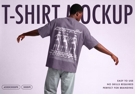 T-Shirt Mockup For Apparel And Branding Design