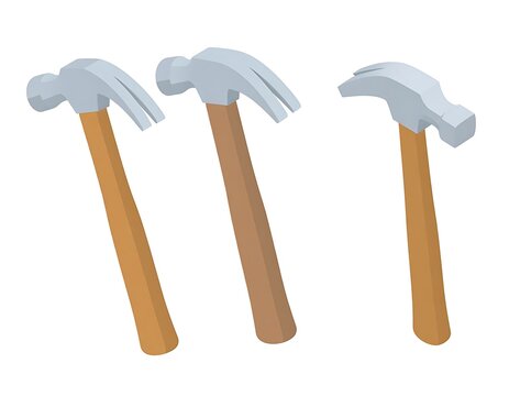 Wooden toothbrushes with blue bristles isolated.