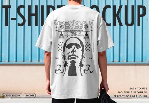 Casual T-Shirt Mockup For Apparel And Branding Design