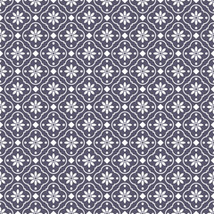 Fototapeta premium abstract floral tile seamless pattern wallpaper 
