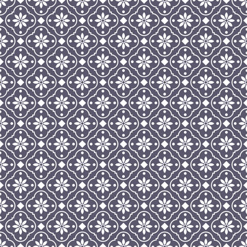 abstract floral tile seamless pattern wallpaper
