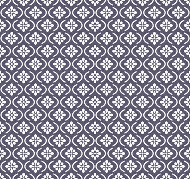 abstract floral tile seamless pattern wallpaper
