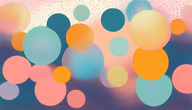 Abstract Pastel Pointillism Modern Speckle Texture Grainy Noise Spray Paint Circles Background