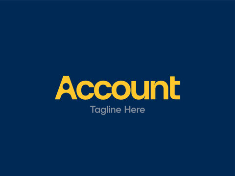 Wordmark Creative Account Profile User Person People Office Vector Logo Design Illustration