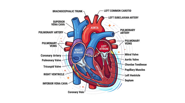 Human Heart Anatomy Diagram