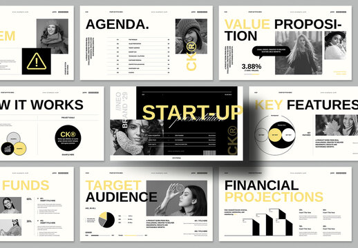 AI Startup Pitch Deck Presentation Template