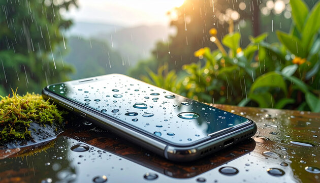 Wet Smartphone Outdoors