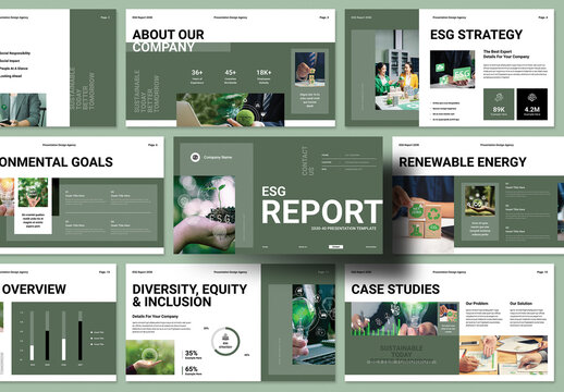 Sustainability & ESG Report Presentation Template