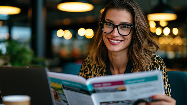 Professional case study layout template with client profile block, challenge and solution column split, measurable outcome metrics panel, pull quote highlight zone, and branded footer strip designed