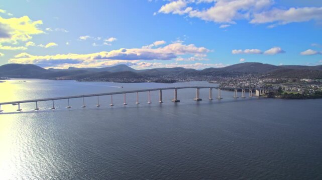 Tasman Bridge, Tasmania Aerial