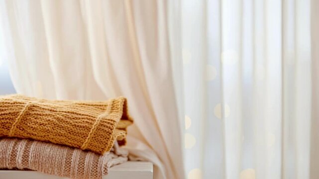 Cozy Chunky Cable Knit Wool Texture Background