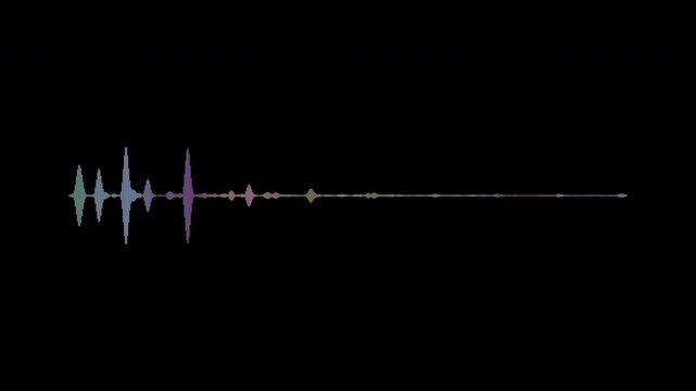 4K RGB audio spectrum on black background