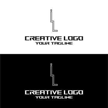 creative letter logo il design vector