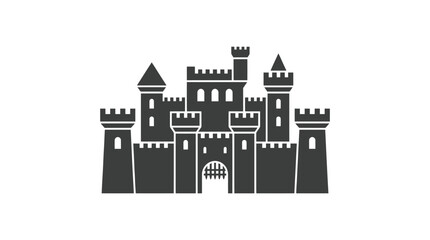 Sand Castle with Towers and Walls. © Nur