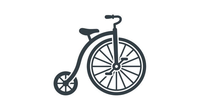 Vintage Penny Farthing Bicycle Design.