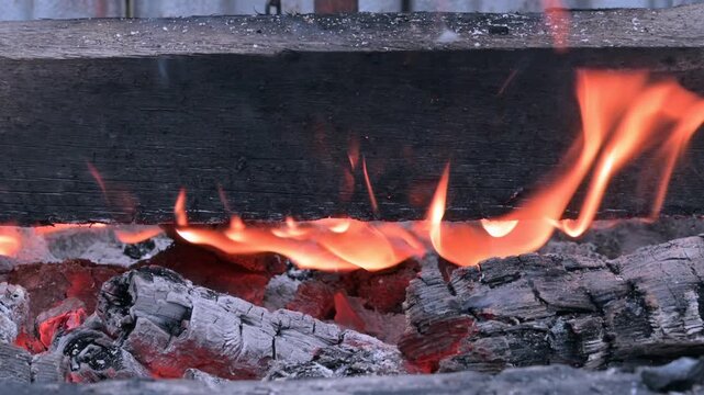 Żar, ognisko, grill, ogień, inspiracja, moc