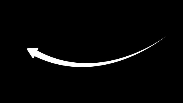 White chalk arrow isolated on black background .Business growth arrow and graph chart. Arrow up with chalk.