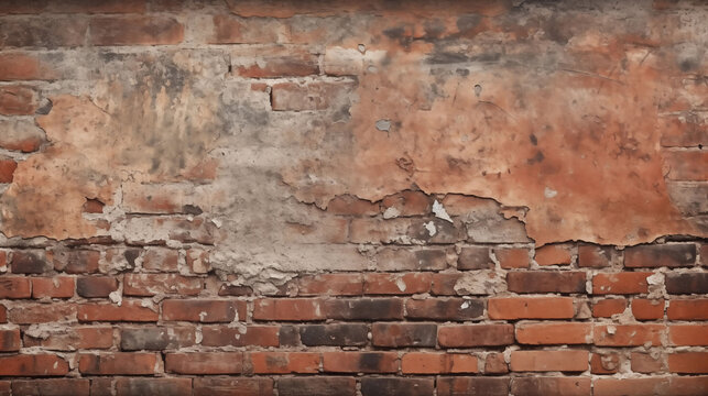 Red brick wall texture background