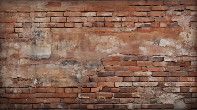 Red brick wall texture background