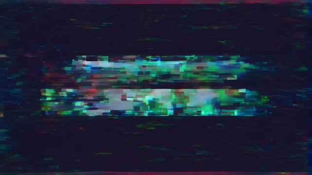 Stream Is Ending Retro Pixel Art Glitch Effect Notification