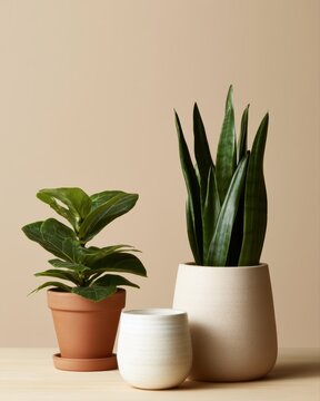 Premium home goods collection with plants and stylish decor items