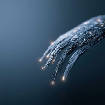 robotics circuit optimization, AI engineering system design, dark tech background
