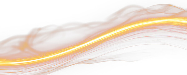 Orange radiant laser lines stretch across a dark scene with glowing flame inspired brilliance. Elegant motion enhances perspective and energy. A striking abstract background. © Keoftstock