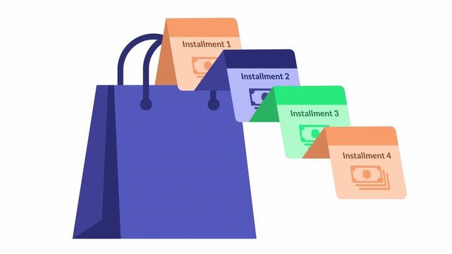 Buy now pay later icon for ecommerce finance presentation