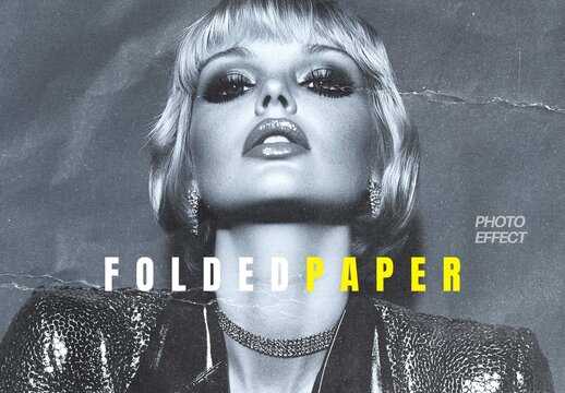Folded Paper Overlay Effect For Poster And Print Design