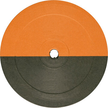 Vinyl vintage label, realistic photography, png isolated on transparent background for graphic design