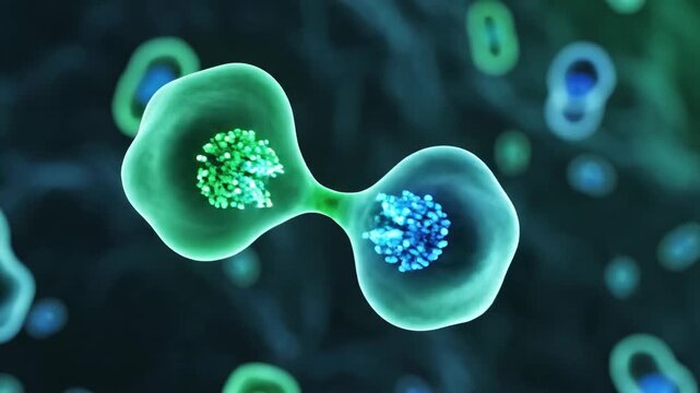 Exploring microbial life and cell structure in a laboratory on a bright afternoon