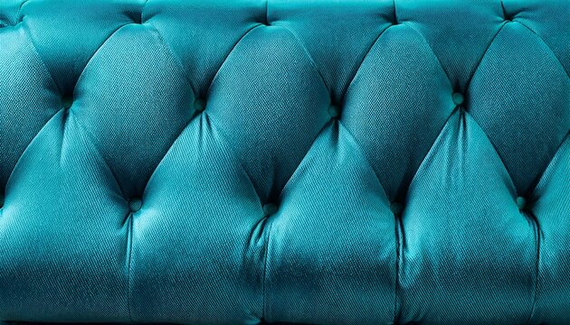 Modern Turquoise Aquamarine Corduroy Sofa Fabric Texture Background Banner Panorama