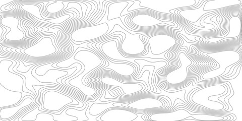 Abstract grey contour map background, layered topographic elevation lines with soft relief, modern geographic design for banner, poster and backdrop. © NIROB