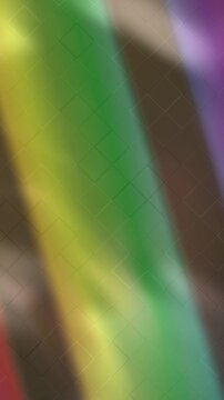 Blurred Diagonal Rainbow Color Bands with Subtle Grid Texture