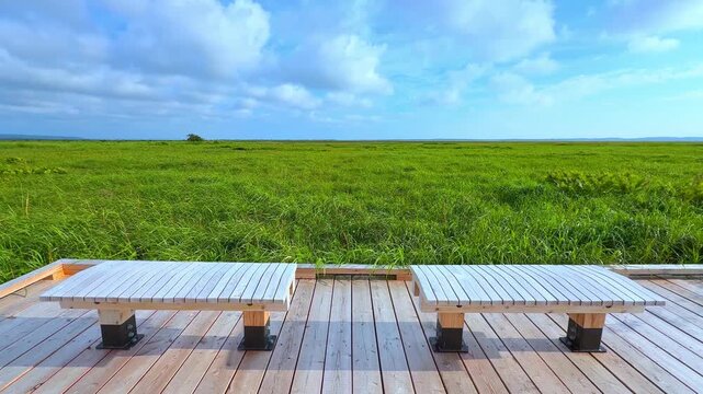 広大なサロベツ湿原