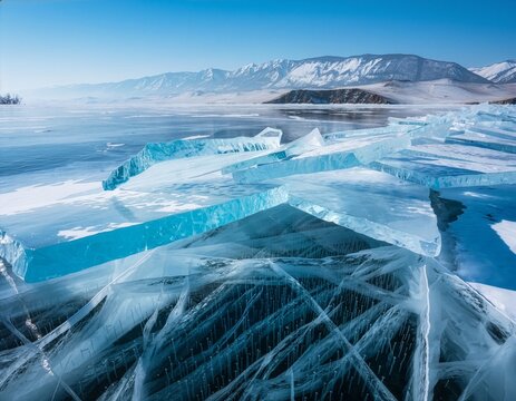 The world's deepest and oldest freshwater lake, famous for crystal-clear water, dramatic ice formations, and unique biodiversity.