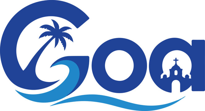 goa logo vector white background .