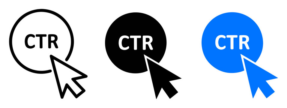 ctr marketing icon