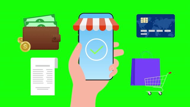 hand holding phone online shopping smartphone payment methods