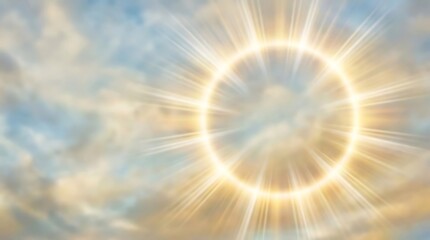 assumption of mary with heavenly sun halo