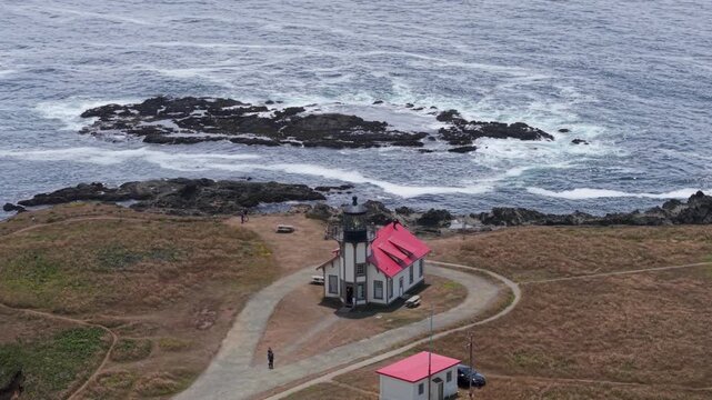 Explore Point Cabrillo Lighthouse with views of the Pacific Ocean and surrounding landscape near Mendocino and Fort Bragg