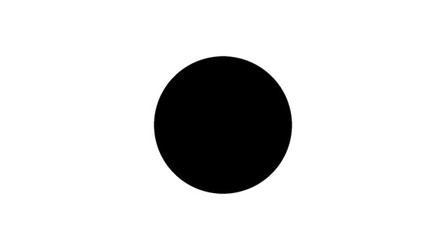 Black and White Circle Zoom Transition Luma Matte Animation