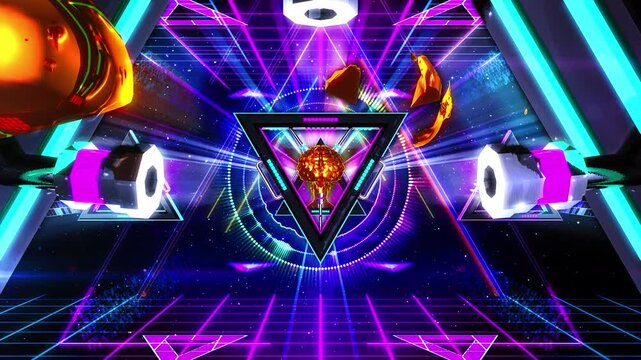Head Burst And Triangles 