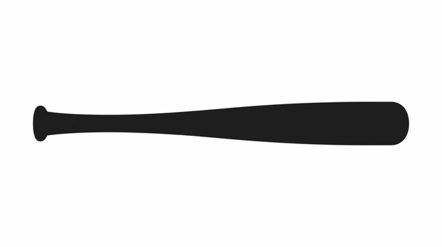 Baseball bat on white background with blue border sports equipment.