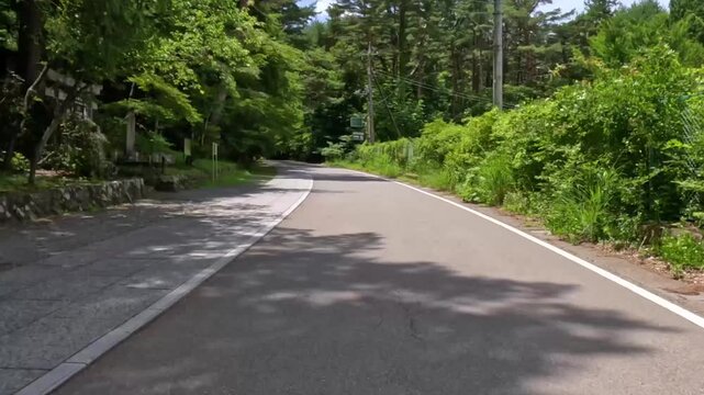 富士山・バイク車載 ハイパーラプス　北口本宮冨士浅間神社から中ノ茶屋 林道