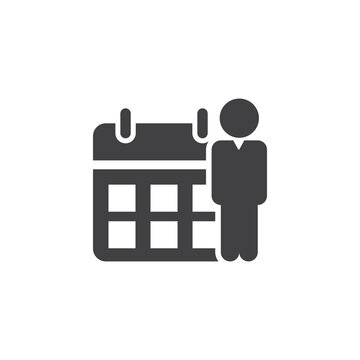 Business people, human resources, office management - icon. Simple vector illustration
