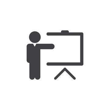 Business people, human resources, office management - icon. Simple vector illustration